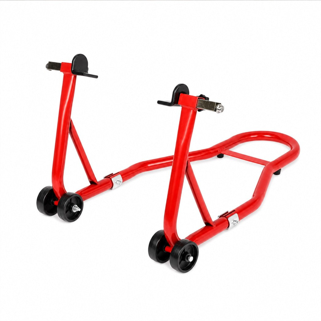 Motorcycle Stand Heavy Duty Red 81x51x37cm
