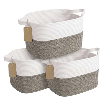 Foldable Storage Baskets Cotton 33x25.5x23cm