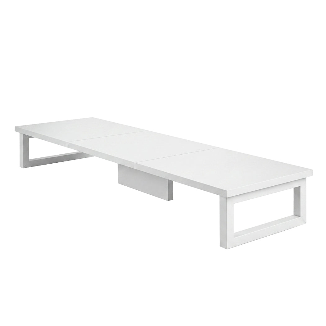 Levede Dual Monitor Stand Riser Desk Laptop Computer Organizer Laptop Shelf 90cm