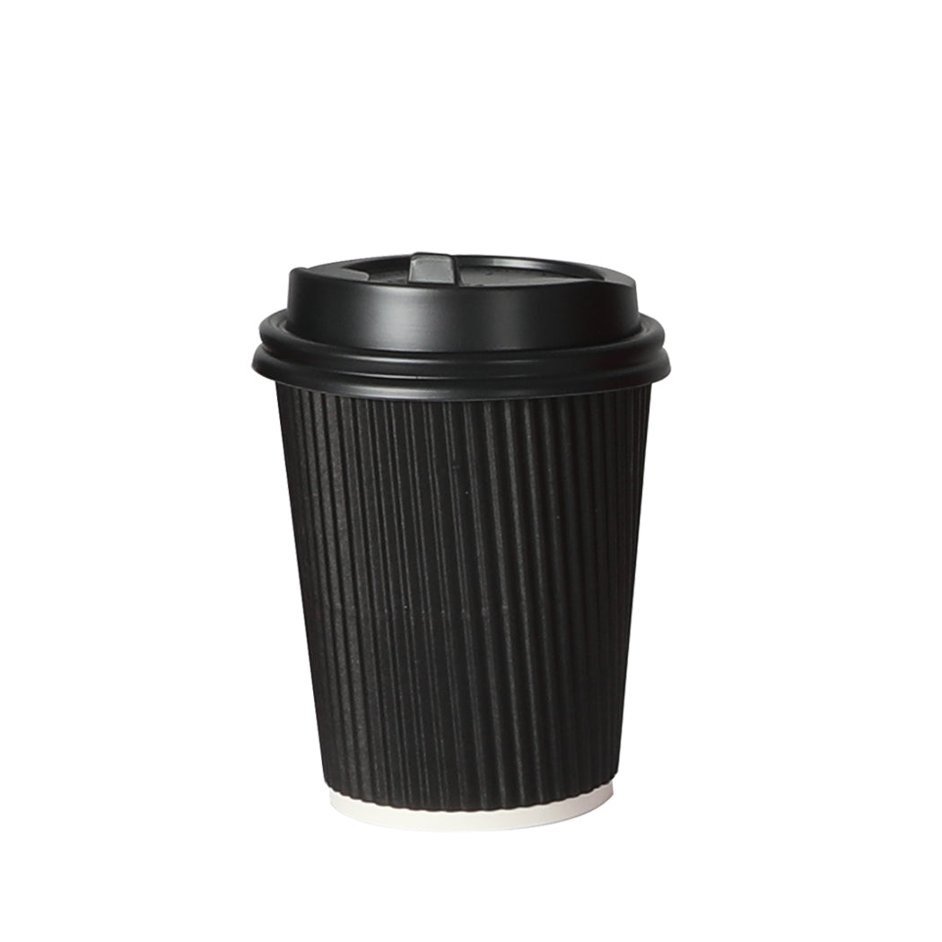 Disposable Coffee Cups Triple Wall Insulated 8oz - 200 Pack