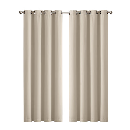 2x Blockout Curtains Panels 3 Layers - Stylish