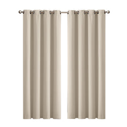 2x Blockout Curtains Panels 3 Layers - Stylish