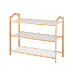 3 Tiers Bamboo Shoe Rack Storage 65cm