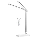 Luxury Double Head Desk Lamp LED Light Eye Caring USB  Comfortable