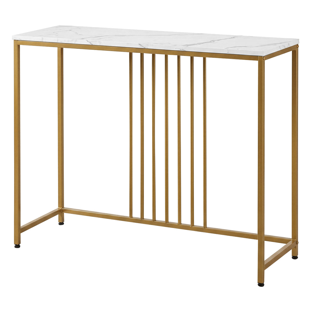 Marble Effect Console Table Narrow Hallway | HomeAndLiving