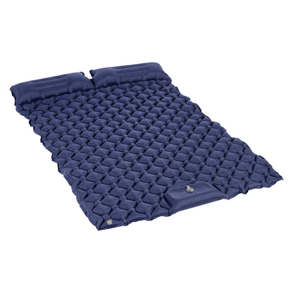 Camping Mattress Double Wide Blue 195x125x12.5cm