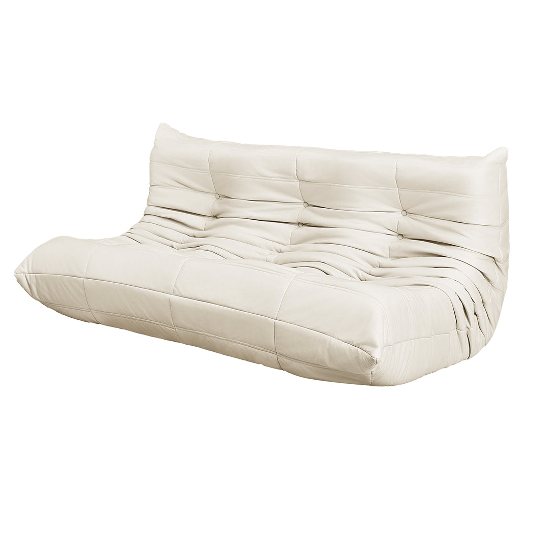 Compact 3 Seaters Floor Sofa Caterpillar Lounge  Comfortable Design