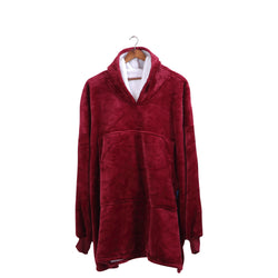 Blanket Hoodie Adult Sweatshirt Burgundy