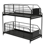 Pull Out Cabinet Organiser 2 Tier Kitchen | HomeAndLiving