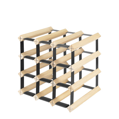 Timber Wine Storage Rack Wooden Cellar Organiser Display Stand