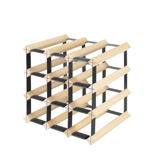 Timber Wine Storage Rack Wooden Cellar Organiser Display Stand