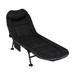 Functional Folding Camping Bed Camp Cots Black  Foldable Function