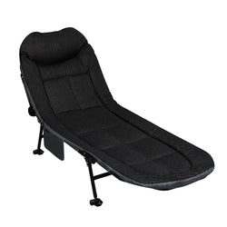 Functional Folding Camping Bed Camp Cots Black  Foldable Function