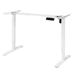Contemporary Motorised Standing Desk Frame White Single Motor  High