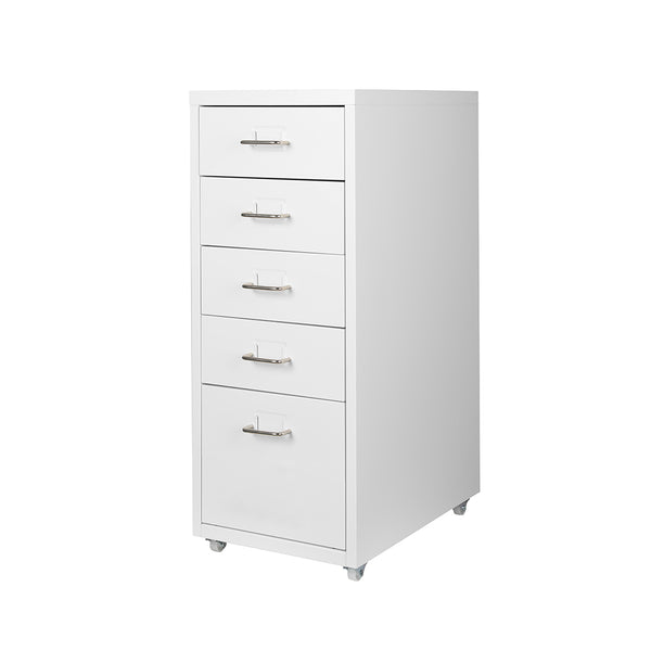  5 Drawer Office Cabinet Drawers White