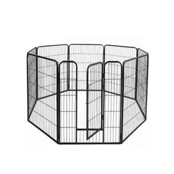 8 Panel Pet Dog Playpen Puppy Exercise Black 2.5kg Venison