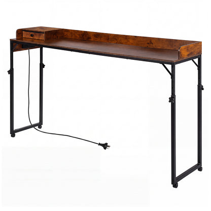 Overbed Table Mobile Brown 180x39x109cm