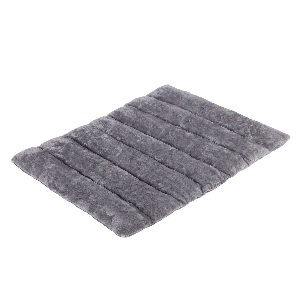 Large Plush Dog Bed Grey 101x71x3cm
