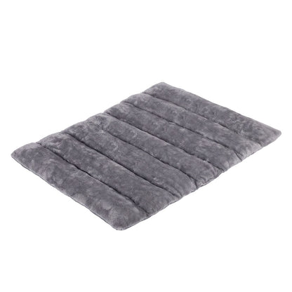 Large Plush Dog Bed Grey 101x71x3cm