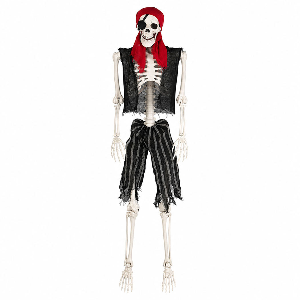 Life Size Pirate Skeleton Decor 166x38x17cm