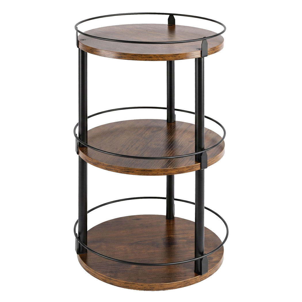 Lazy Susan Turntable 3 Tier Spinner 27.8x27.8x46.5cm
