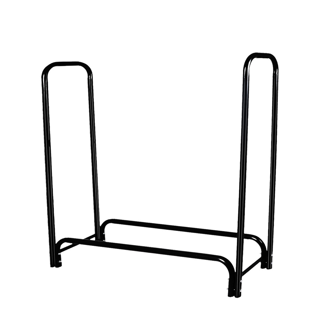 Firewood Rack Steel Holder 123x33x126cm