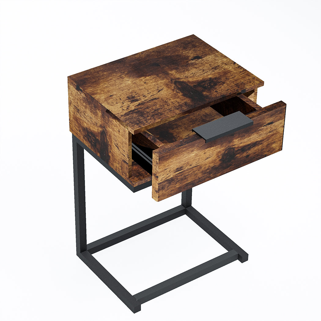 Stylish Bedside Tables Side End Table  Easy Assembly Classic