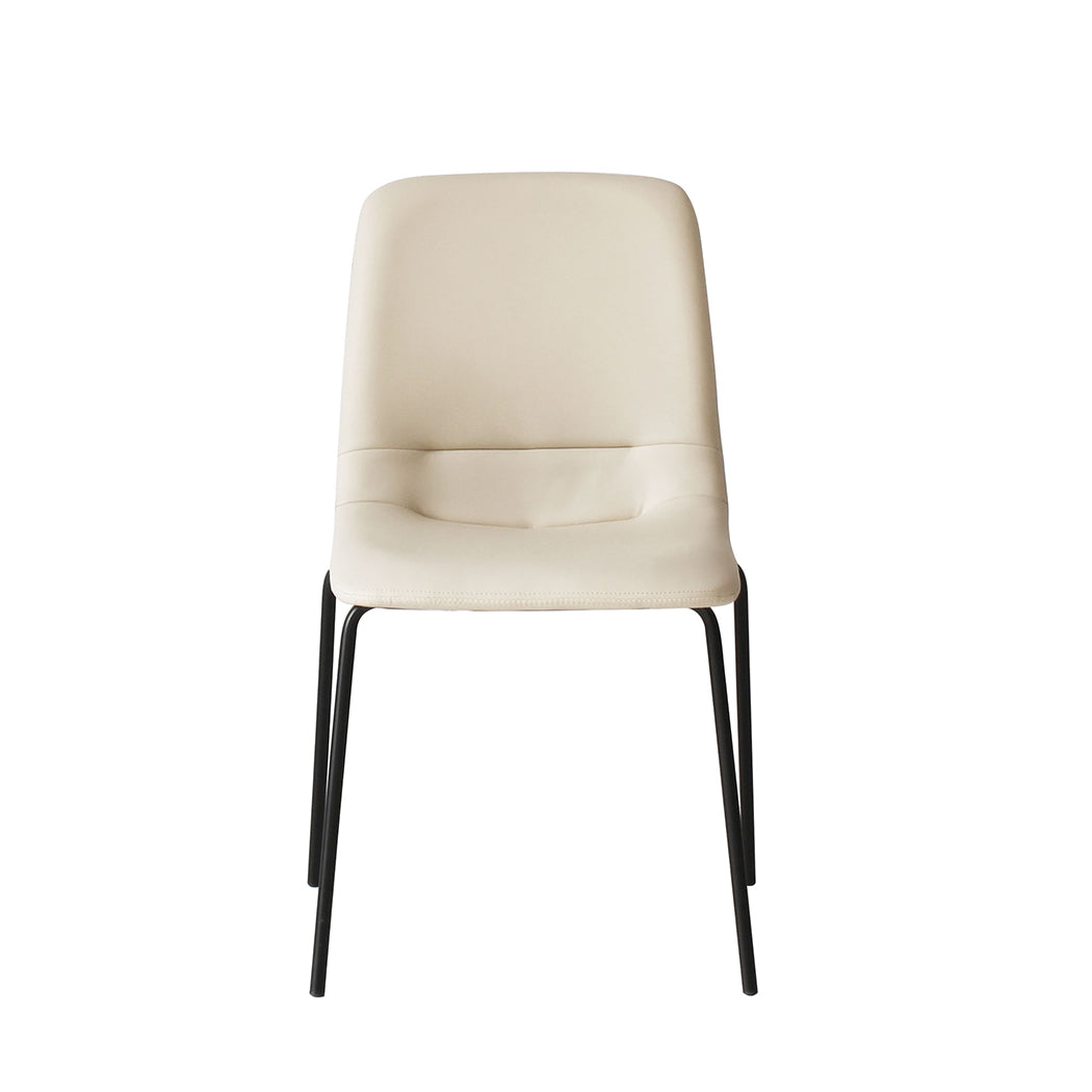 Premium Stackable Dining Chairs Kitchen Beige  Multipurpose Use