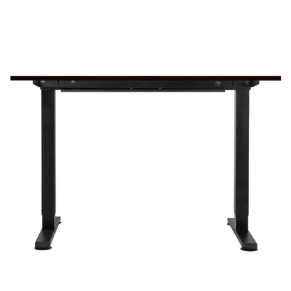 Contemporary Motorised Standing Desk Adjustable 120cm Walnut 800x