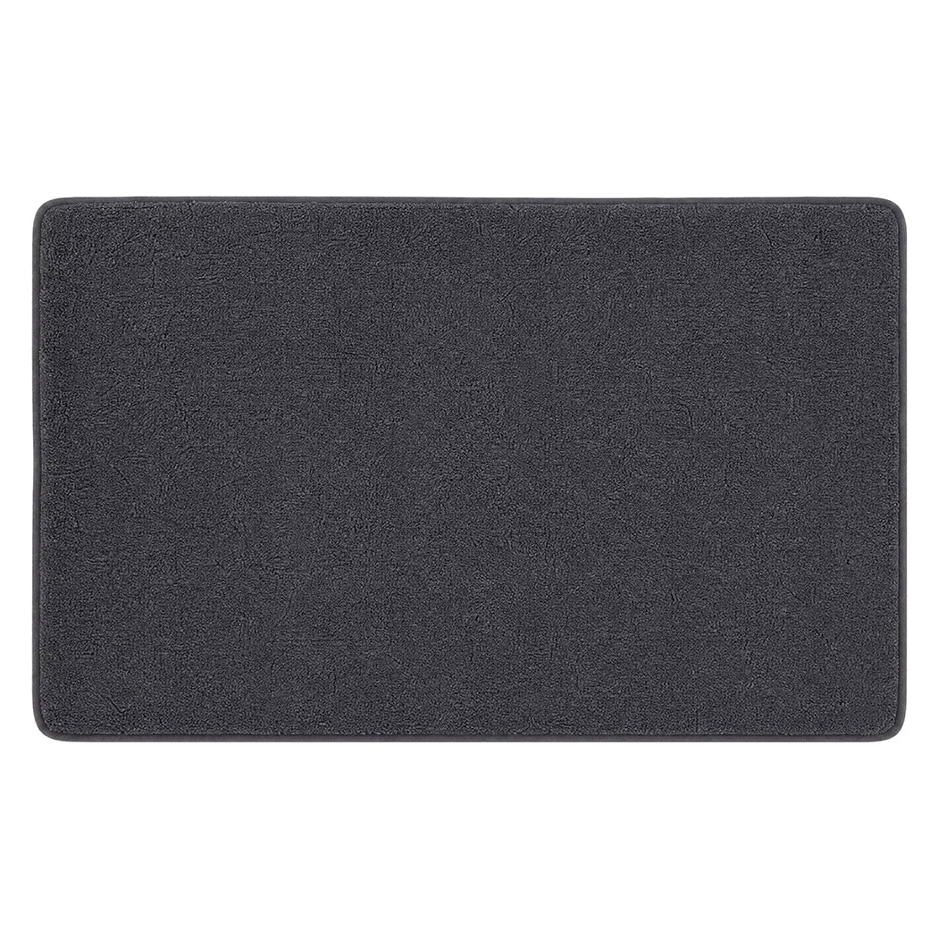 Grey Non Slip Door Mat 80x50x1cm