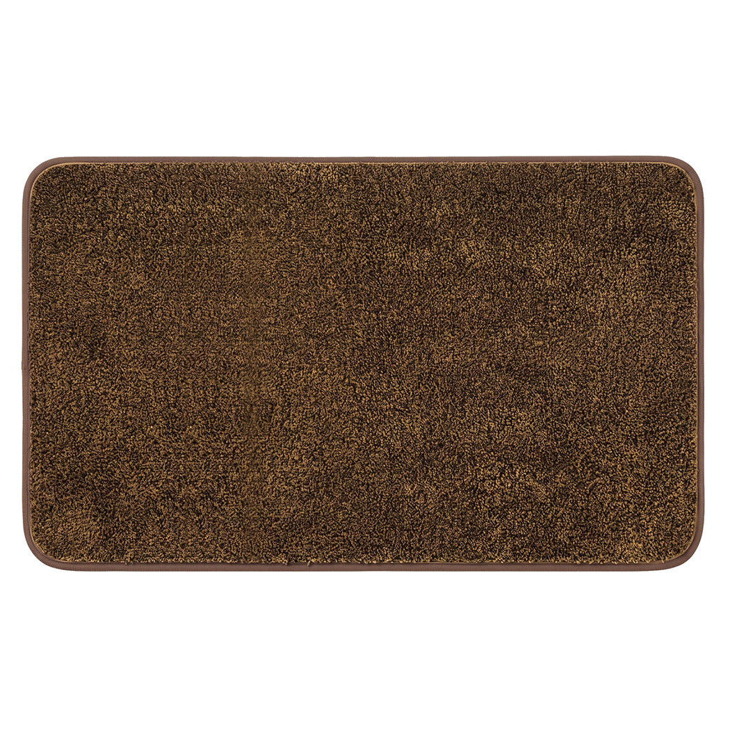 Non Slip Door Mat Brown 80x50x1cm