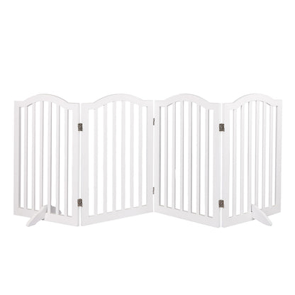 Wooden Pet Gate Dog Fence Safety White