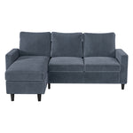 Versatile L-shaped Sectional Sofa Lounge Chaise Set  Multipurpose Use
