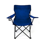 Camping Chairs Folding Arm Foldable Blue
