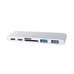 USB 3.0 Type-C HUB 6 Port Powered Adapter Silver