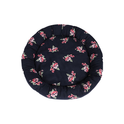 Pet Bed Washable Dog Calming Round Kennel Summer Outdoor