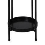 2 Tier Plant Stand Outdoor Indoor Black Large
