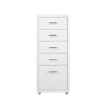 5 Drawer Office Cabinet Drawers White