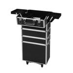 Professional Cosmetic Case Makeup Trolley Black