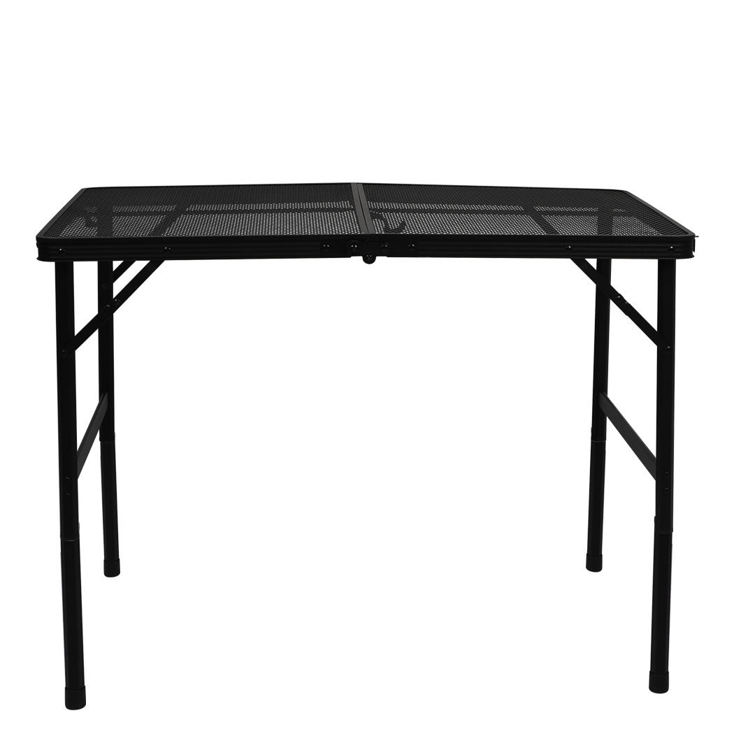 Portable Grill Table Aluminium 90x60x40cm
