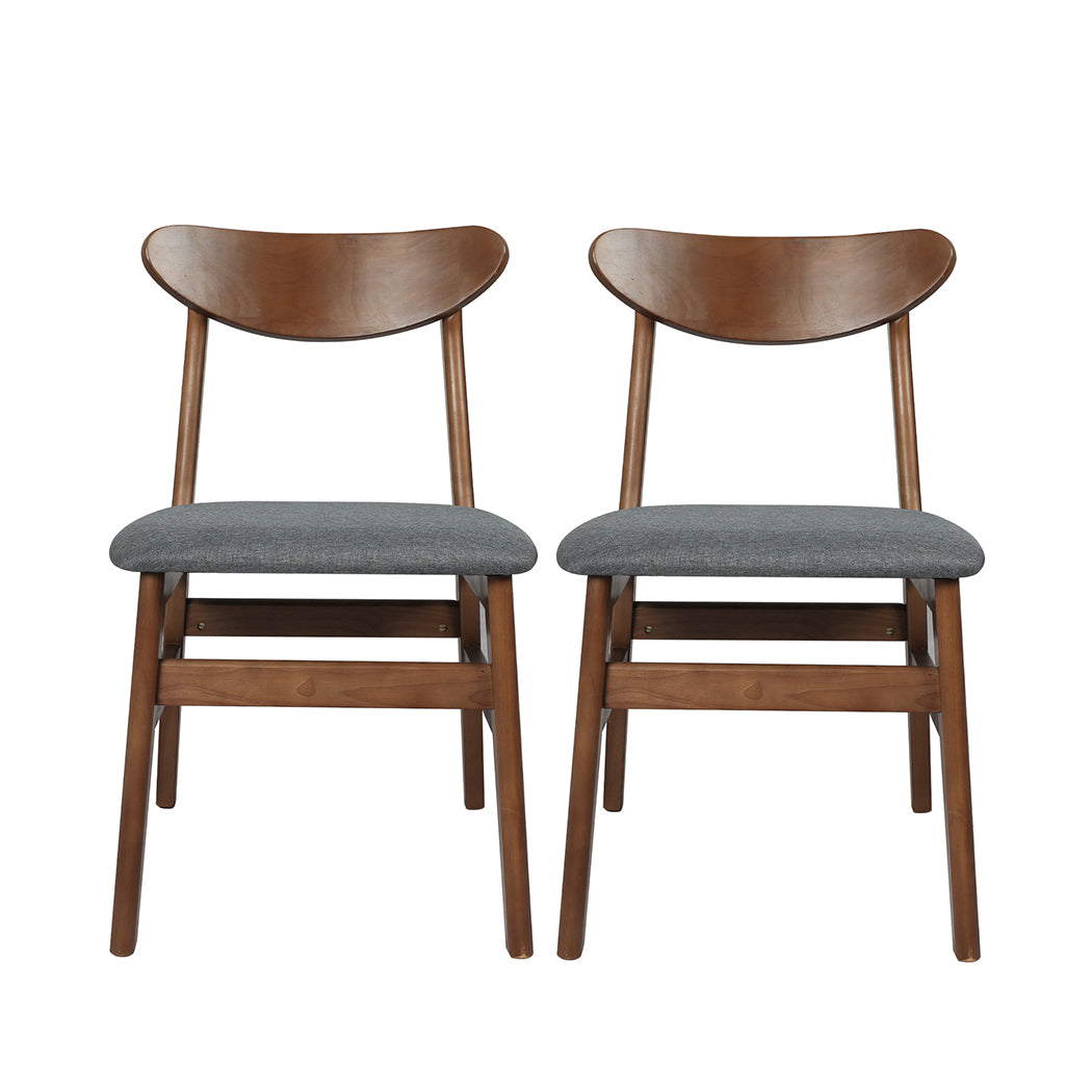 Premium 2xDining Chairs Kitchen Chair Brown 2Pack  Easy Assembly