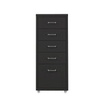 5 Drawer Office Cabinet Drawers Black