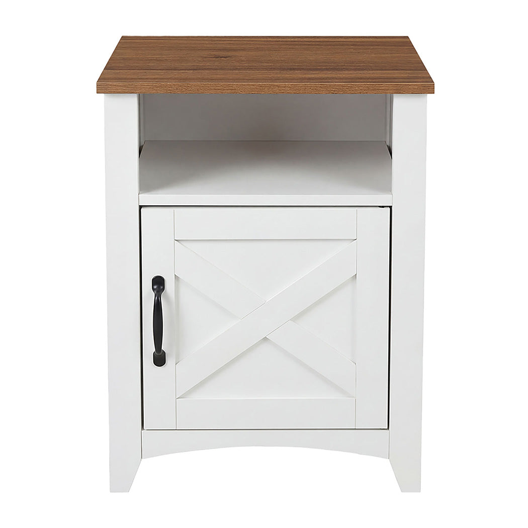 White Bedside Tables With Storage 45x40x60cm