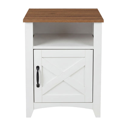 White Bedside Tables With Storage 45x40x60cm