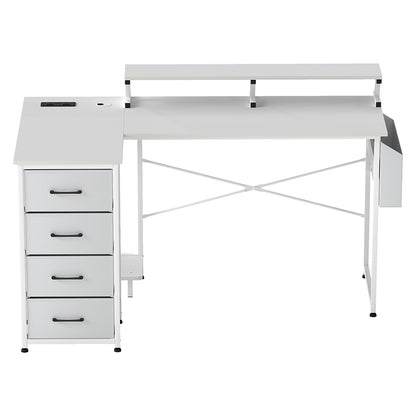 Gaming Desk With Storage 140x80x87cm