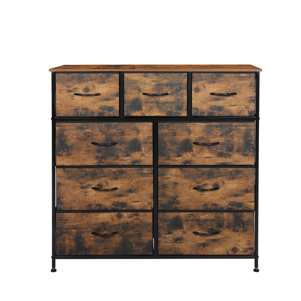 Storage Cabinet Tower Brown Fold 100x30x99cm