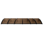 Window Door Awning Outdoor 1M X 6M Brown 1x6M