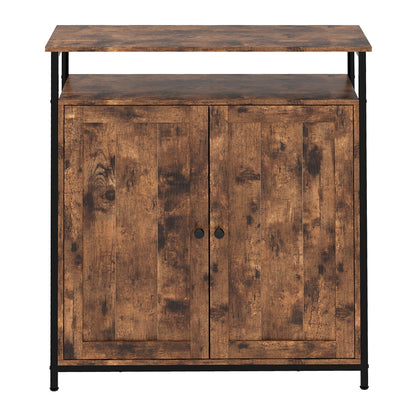 Storage Cabinet Walnut Adjustable 68.6x30x80cm
