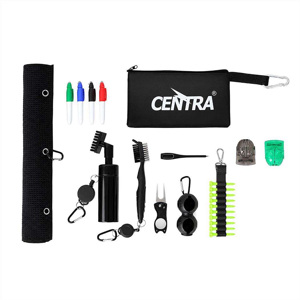 Golf Essentials Kit Black 57x40cm