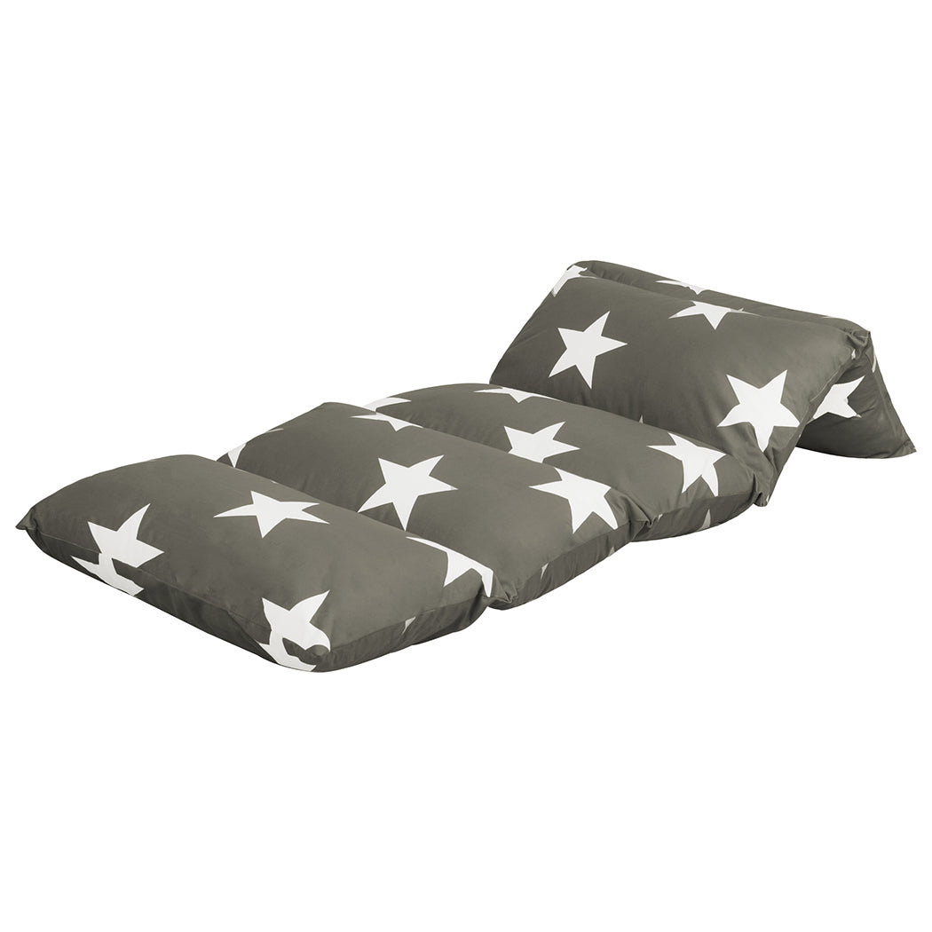 Minimalist Foldable Mattress Kids Pillow Dark Grey Medium  Premium